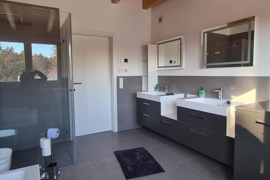 Moderne Ferienunterkunft/Wohnung Burgthann Ngoại thất bức ảnh