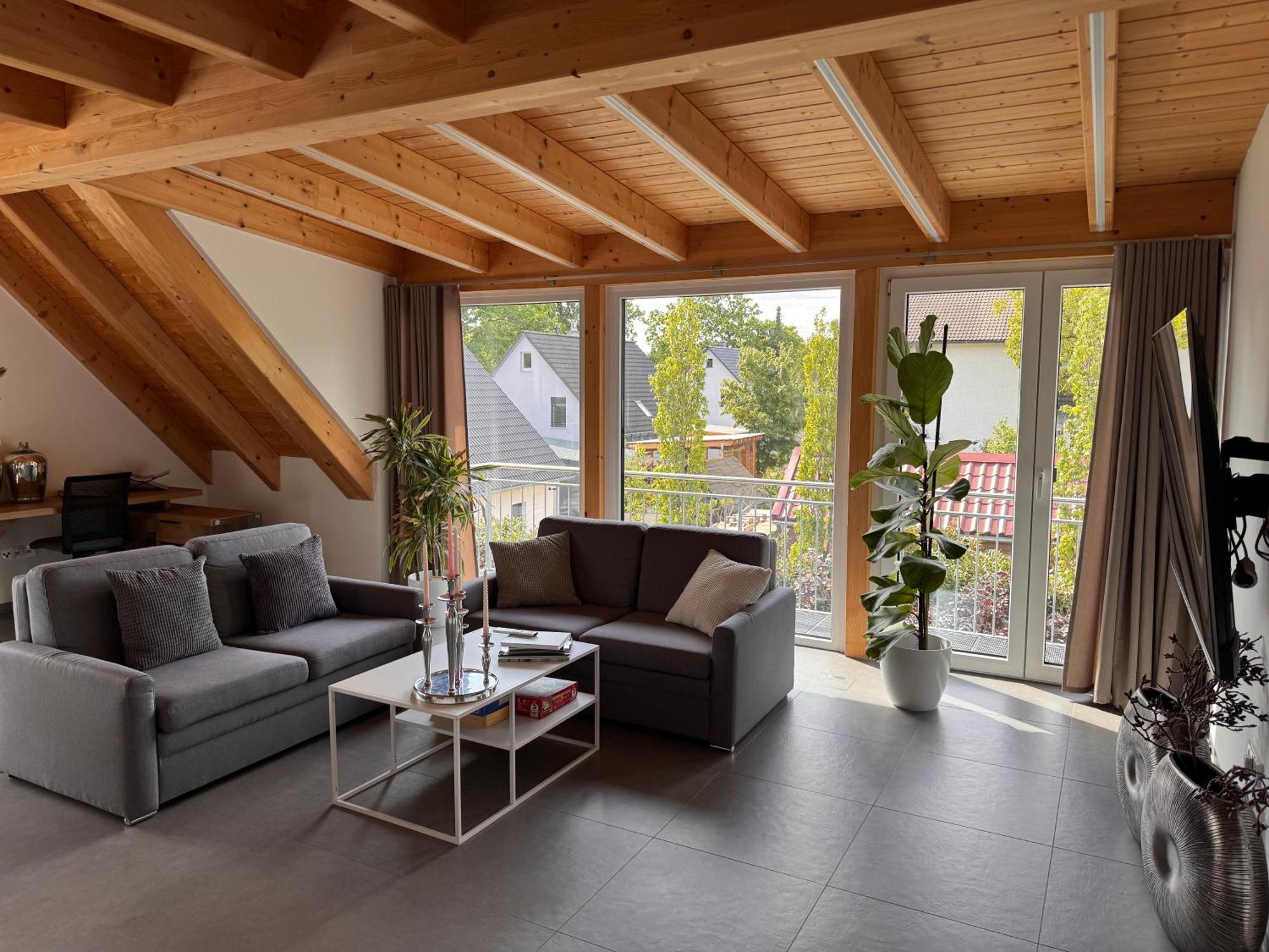 Moderne Ferienunterkunft/Wohnung Burgthann Ngoại thất bức ảnh