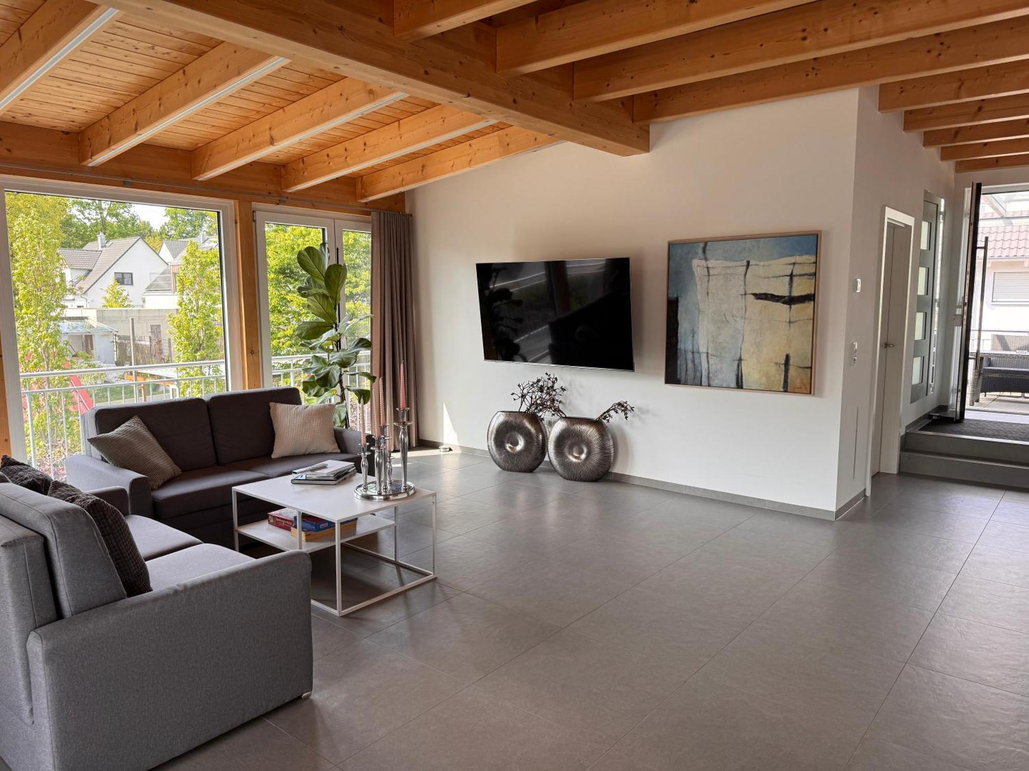 Moderne Ferienunterkunft/Wohnung Burgthann Ngoại thất bức ảnh